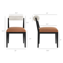 Load image into Gallery viewer, Kai Boucle and Vegan Leather Dining Chair Set of 2 by Modway
