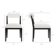 Load image into Gallery viewer, Kai Fabric Dining Chair Set of 2 by Modway
