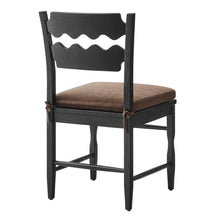 Load image into Gallery viewer, Jax Oak Wood Dining Chair With Wavy Razor Back and Cushion Set of 2 by Modway

