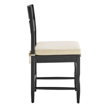 Load image into Gallery viewer, Jax Oak Wood Dining Chair With Wavy Razor Back and Cushion Set of 2 by Modway
