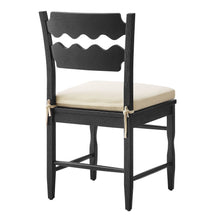 Load image into Gallery viewer, Jax Oak Wood Dining Chair With Wavy Razor Back and Cushion Set of 2 by Modway
