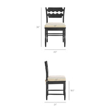 Load image into Gallery viewer, Jax Oak Wood Dining Chair With Wavy Razor Back and Cushion Set of 2 by Modway
