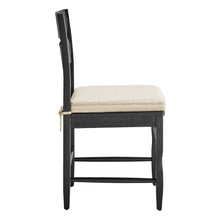 Load image into Gallery viewer, Jax Oak Wood Dining Chair With Wavy Razor Back and Cushion Set of 2 by Modway
