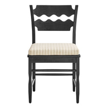 Load image into Gallery viewer, Jax Oak Wood Dining Chair With Wavy Razor Back and Cushion Set of 2 by Modway
