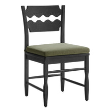 Load image into Gallery viewer, Jax Oak Wood Dining Chair With Wavy Razor Back and Cushion Set of 2 by Modway
