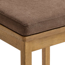 Load image into Gallery viewer, Jax Oak Wood Dining Chair With Wavy Razor Back and Cushion Set of 2 by Modway

