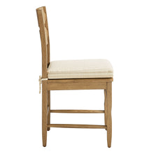 Load image into Gallery viewer, Jax Oak Wood Dining Chair With Wavy Razor Back and Cushion Set of 2 by Modway
