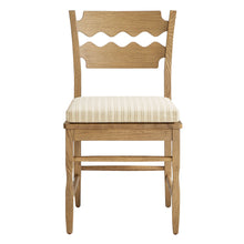Load image into Gallery viewer, Jax Oak Wood Dining Chair With Wavy Razor Back and Cushion Set of 2 by Modway
