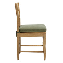 Load image into Gallery viewer, Jax Oak Wood Dining Chair With Wavy Razor Back and Cushion Set of 2 by Modway
