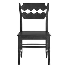 Load image into Gallery viewer, Jax Oak Wood Dining Chair With Wavy Razor Back Set of 2 by Modway
