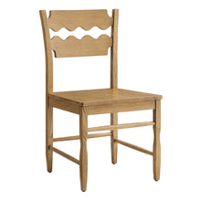 Load image into Gallery viewer, Jax Oak Wood Dining Chair With Wavy Razor Back Set of 2 by Modway

