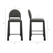Load image into Gallery viewer, Hayley Upholstered Fabric Counter Stools Set of 2 by Modway
