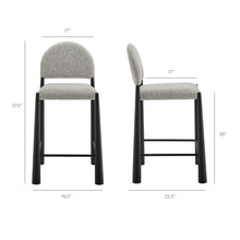 Load image into Gallery viewer, Hayley Upholstered Fabric Counter Stools Set of 2 by Modway
