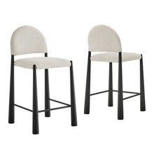 Load image into Gallery viewer, Hayley Upholstered Fabric Counter Stools Set of 2 by Modway
