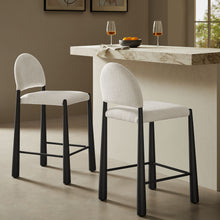 Load image into Gallery viewer, Hayley Upholstered Fabric Counter Stools Set of 2 by Modway
