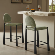Load image into Gallery viewer, Hayley Upholstered Fabric Counter Stools Set of 2 by Modway
