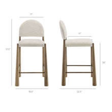 Load image into Gallery viewer, Hayley Upholstered Fabric Counter Stools Set of 2 by Modway
