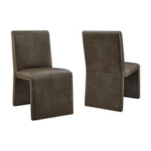 Load image into Gallery viewer, Emory Vegan Leather Dining Side Chair Set of 2 by Modway
