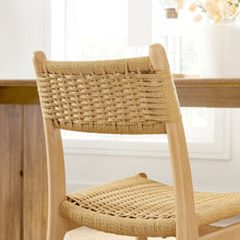 Load image into Gallery viewer, Wynn Rope and Wood Dining Side Chair by Modway
