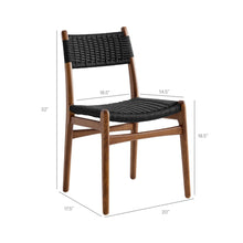 Load image into Gallery viewer, Wynn Rope and Wood Dining Side Chair by Modway

