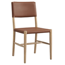Load image into Gallery viewer, Dover Wood Vegan Leather Dining Side Chair by Modway
