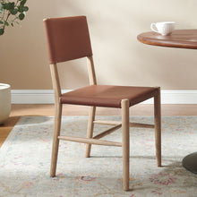 Load image into Gallery viewer, Dover Wood Vegan Leather Dining Side Chair by Modway

