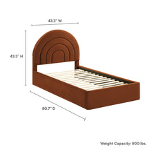 Load image into Gallery viewer, Solana Arched Performance Velvet Twin Platform Bed by Modway
