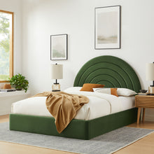 Load image into Gallery viewer, Solana Arched Performance Velvet Queen Platform Bed by Modway
