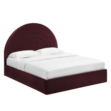 Load image into Gallery viewer, Solana Arched Performance Velvet Queen Platform Bed by Modway
