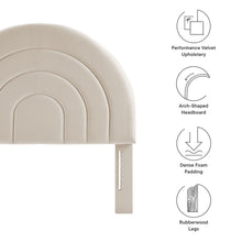 Load image into Gallery viewer, Solana Arched Performance Velvet Twin Headboard by Modway
