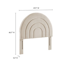 Load image into Gallery viewer, Solana Arched Performance Velvet Twin Headboard by Modway
