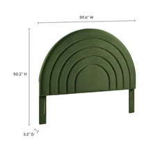 Load image into Gallery viewer, Solana Arched Performance Velvet Full Headboard by Modway
