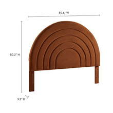 Load image into Gallery viewer, Solana Arched Performance Velvet Full Headboard by Modway
