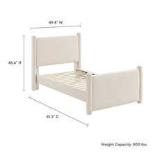 Load image into Gallery viewer, Rael Performance Velvet Twin Platform Bed by Modway
