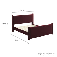 Load image into Gallery viewer, Rael Performance Velvet King Platform Bed by Modway
