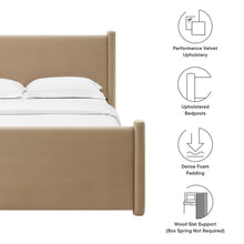 Load image into Gallery viewer, Rael Performance Velvet King Platform Bed by Modway
