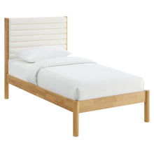 Load image into Gallery viewer, Olea Channel Tufted Boucle Solid Wood Twin Platform Bed by Modway
