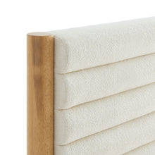 Load image into Gallery viewer, Olea Channel Tufted Boucle Solid Wood Twin Platform Bed by Modway
