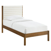 Load image into Gallery viewer, Olea Channel Tufted Boucle Solid Wood Twin Platform Bed by Modway
