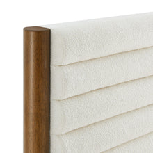 Load image into Gallery viewer, Olea Channel Tufted Boucle Solid Wood Twin Platform Bed by Modway
