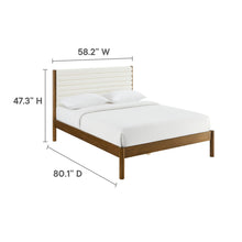 Load image into Gallery viewer, Olea Channel Tufted Boucle Solid Wood Full Platform Bed by Modway

