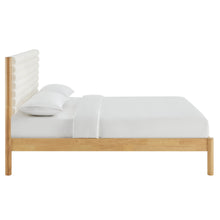 Load image into Gallery viewer, Olea Channel Tufted Boucle Solid Wood Queen Platform Bed by Modway
