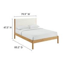 Load image into Gallery viewer, Olea Channel Tufted Boucle Solid Wood King Platform Bed by Modway
