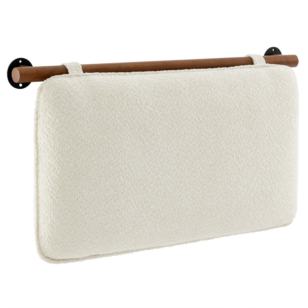 Anela Wall-Mounted Chenille Upholstered Twin Headboard by Modway