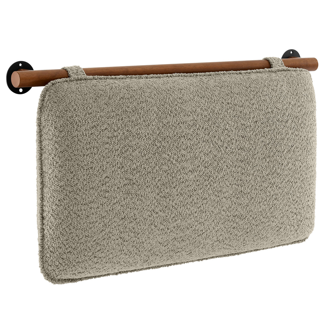 Anela Wall-Mounted Chenille Upholstered Twin Headboard by Modway