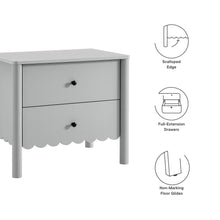 Load image into Gallery viewer, Emmeline Scalloped 2-Drawer Nightstand by Modway
