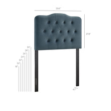 Load image into Gallery viewer, Annabel Stain-Resistant Performance Velvet Twin Headboard by Modway
