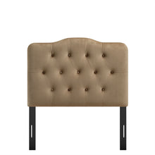 Load image into Gallery viewer, Annabel Stain-Resistant Performance Velvet Twin Headboard by Modway

