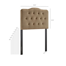 Load image into Gallery viewer, Annabel Stain-Resistant Performance Velvet Twin Headboard by Modway
