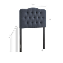 Load image into Gallery viewer, Annabel Premium Linen Blend Twin Headboard by Modway
